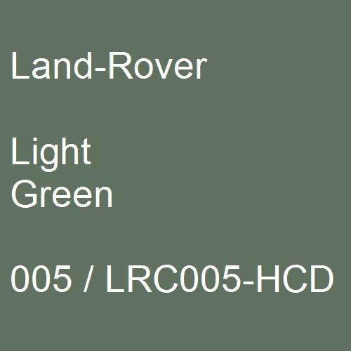 Land-Rover, Light Green, 005 / LRC005-HCD.